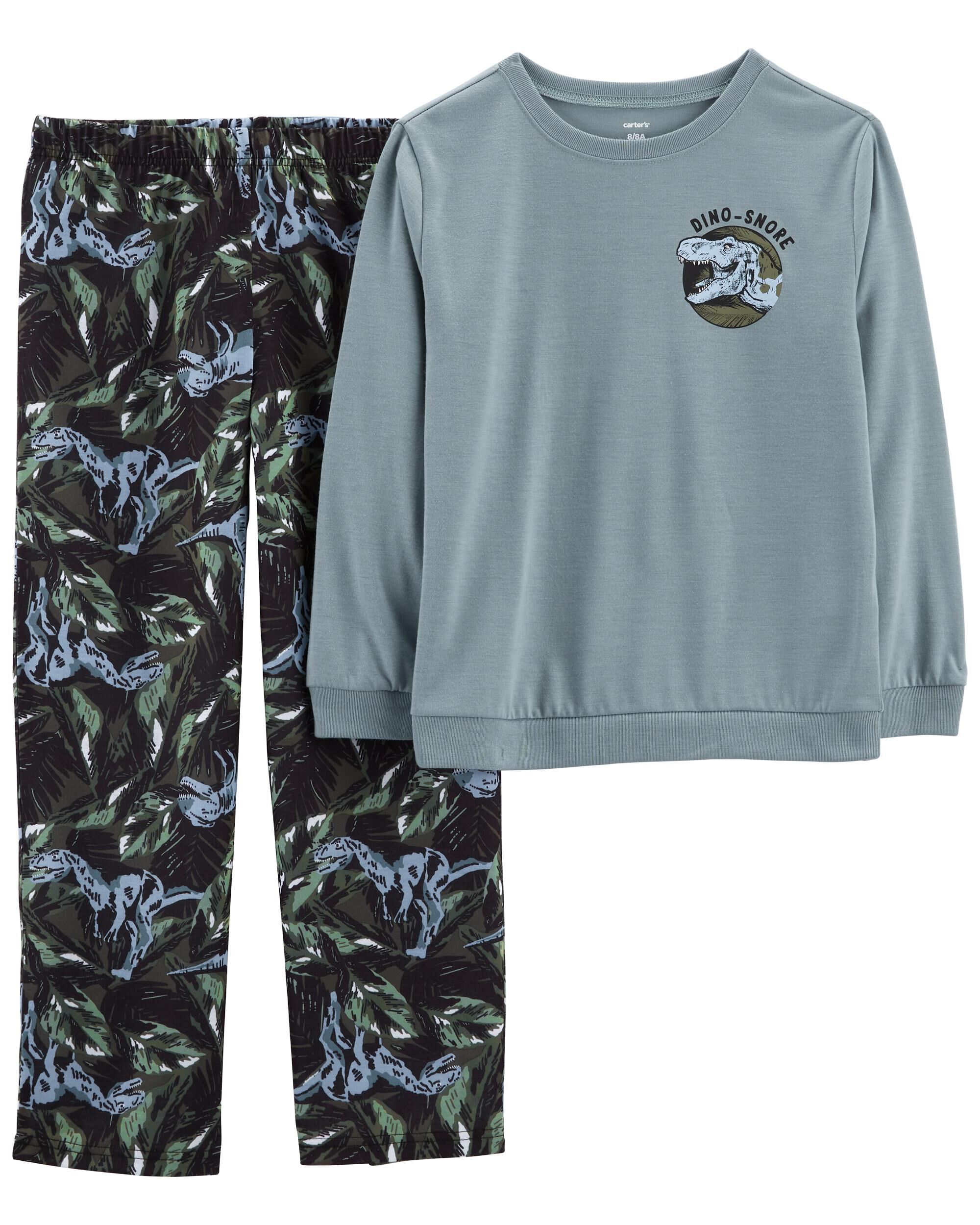 Multi Kid 2 Piece Dinosaur Loose Fit Pyjamas Carter s Oshkosh Canada