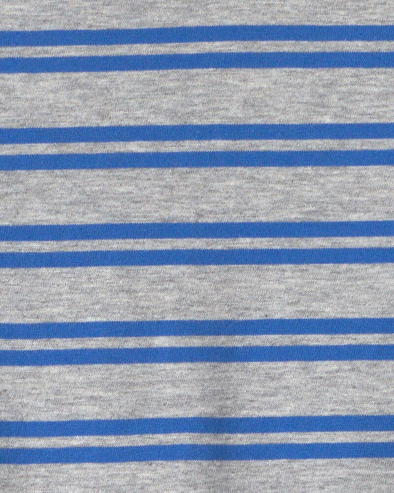 Toddler Boy Striped Long-Sleeve T-Shirt - Grey/Blue, image 2 of 3 slides