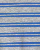Toddler Boy Striped Long-Sleeve T-Shirt - Grey/Blue, image 2 of 3 slides