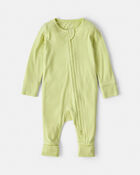 Baby PurelySoft&trade; 2-Way Zip Sleeper - Green, image 1 of 9 slides