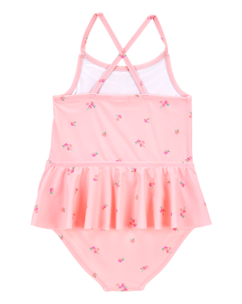 Toddler 1-Piece Floral Tutu Swimsuit, 