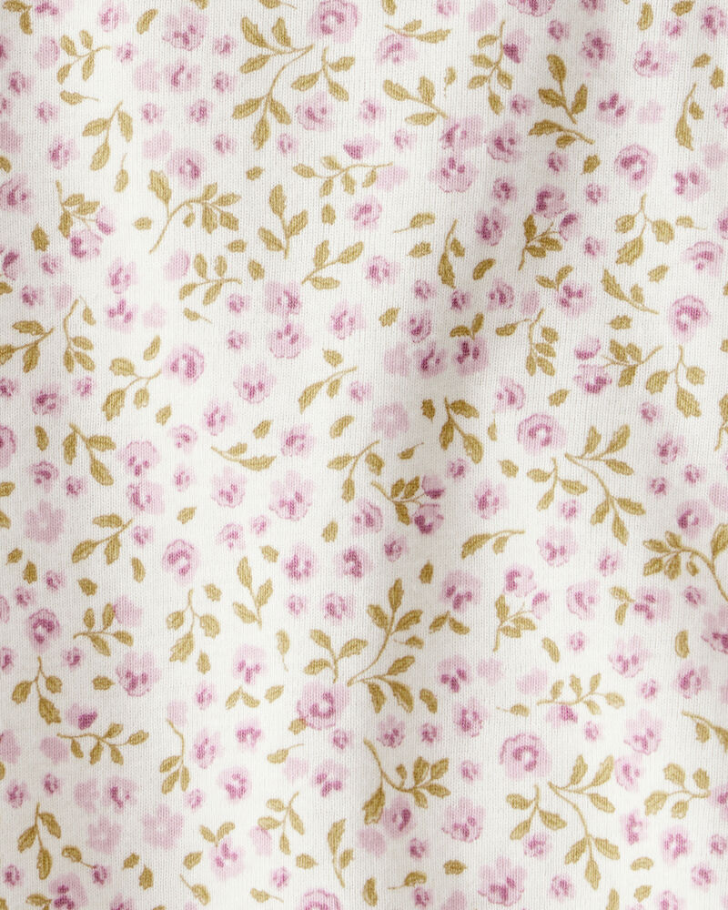 Baby Boy 2-Piece Organic Cotton Overall Set in Floral Print, image 2 of 7 slides