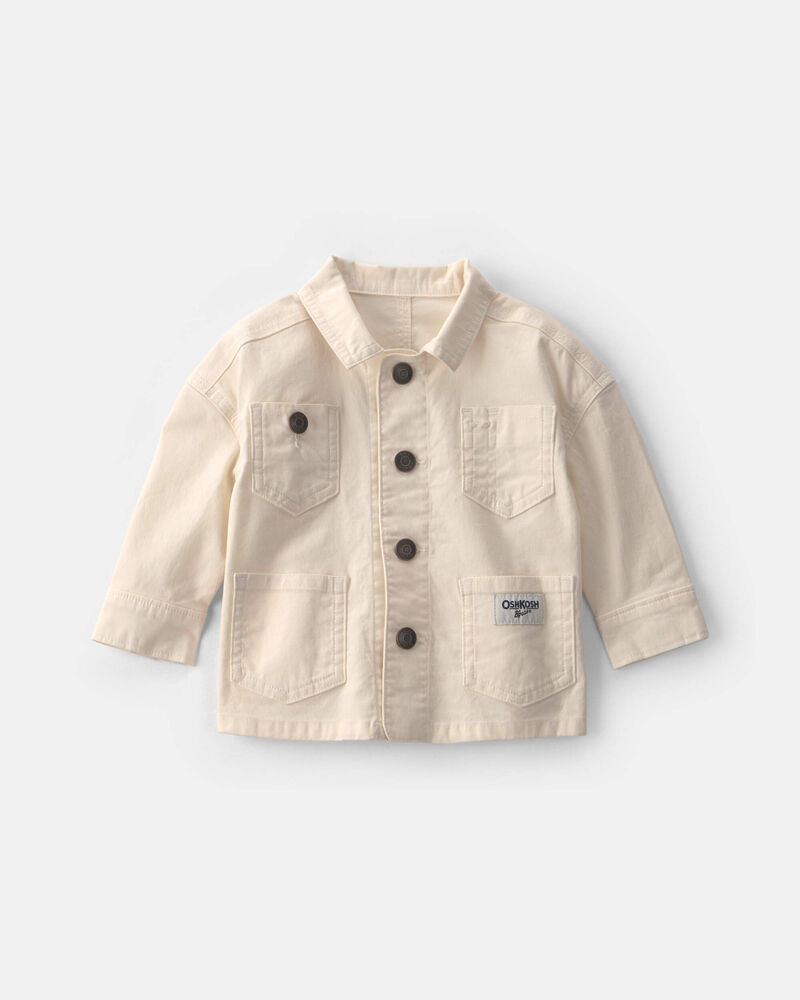 B&eacute;b&eacute; - Blouson en toile - Ivoire, image 1 sur 2 diapositives