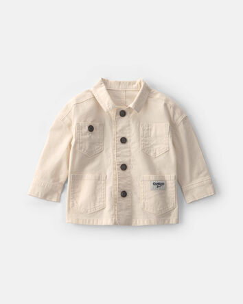 Baby Canvas Jacket - Ivory, 