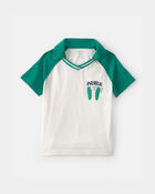 Toddler Boy Pickleball Polo Shirt - Green/Ivory, image 1 of 4 slides