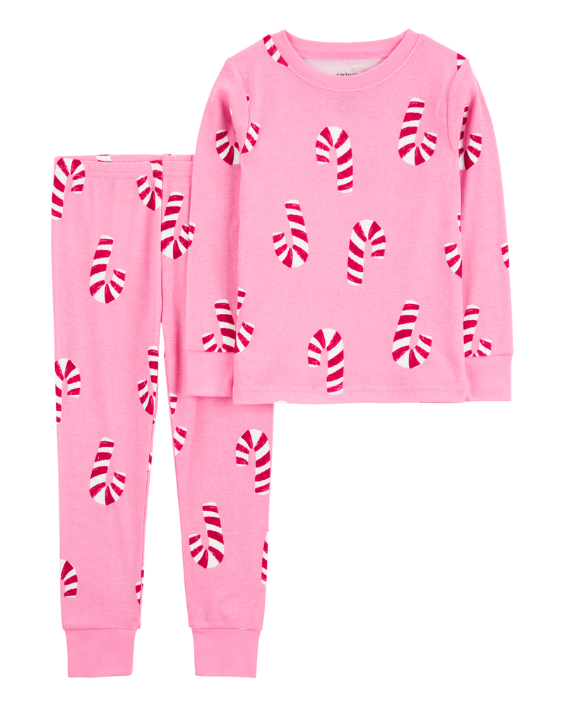 Baby 2 Piece Christmas Candy Cane 100 Snug Fit Cotton Pyjamas