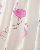 Baby Girl 2-Pack Flamingo PurelySoft Long-Sleeve Multipack Bodysuits - Pink/Ivory, image 3 of 7 slides