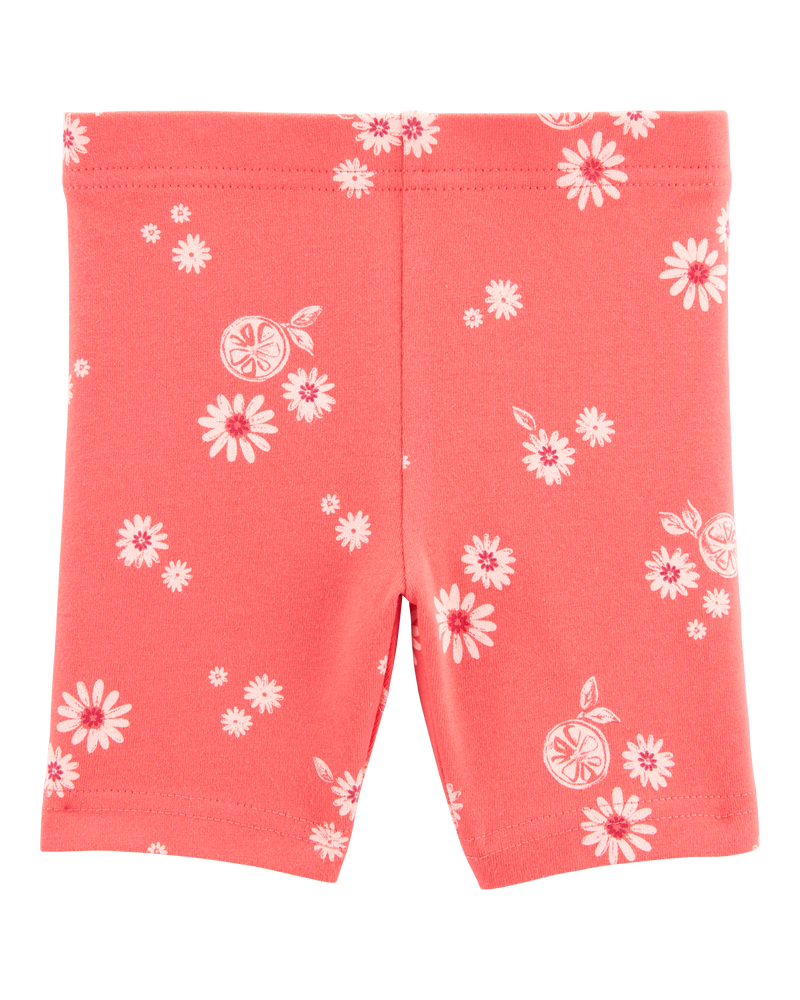 Toddler Girl Floral Bike Shorts, image 2 of 4 slides