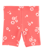 Toddler Girl Floral Bike Shorts, image 2 of 4 slides
