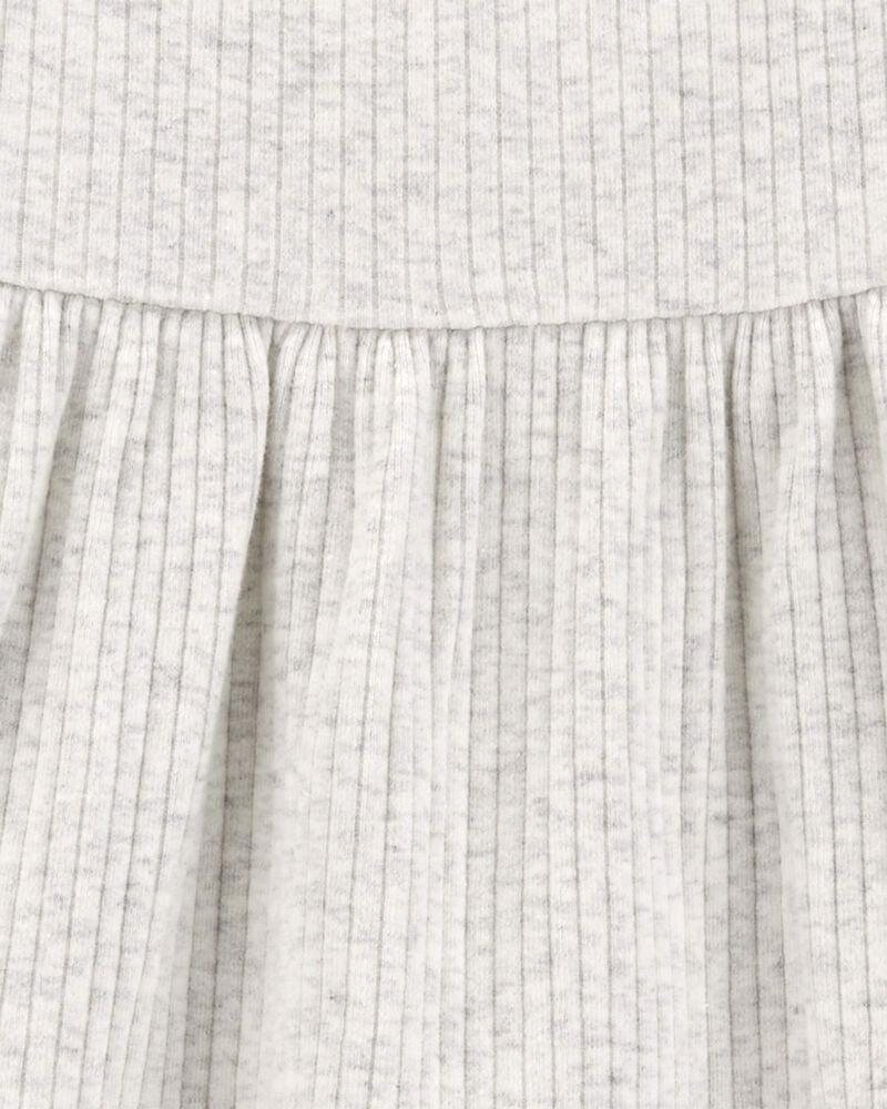 Baby Tiered Long-Sleeve Ribbed Top, image 2 of 3 slides
