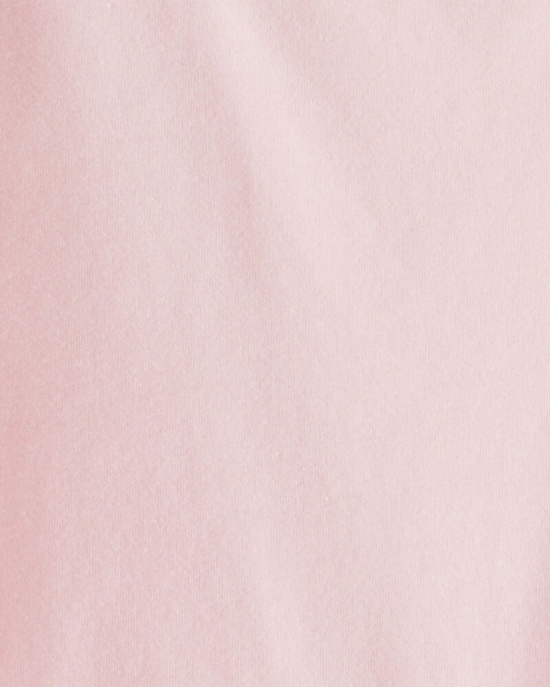 Girls Long-Sleeve Peplum Top - Pink, image 2 of 3 slides