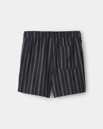 Boys Stripe Shorts - Black, 