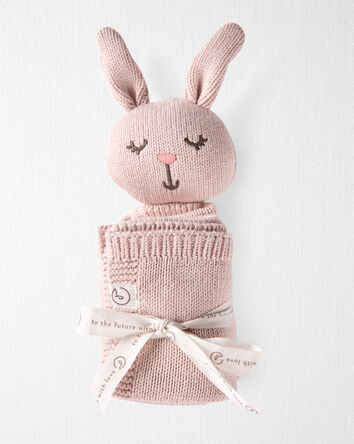 Baby Girl Organic Cotton Bunny Lovie, 