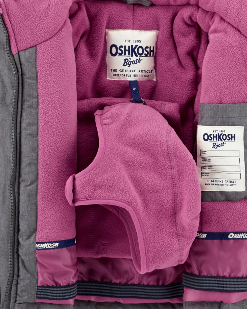 Toddler 2-Piece Snowsuit With Bonus Hat And Neck Warmer, image 4 of 13 slides