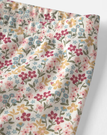 Toddler Girl 2-Piece Organic Cotton Pajamas in Floral, 