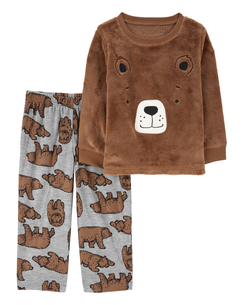 Toddler Boys Toddler 2 Piece Fuzzy Velboa Bear Pyjamas 5T Carter s