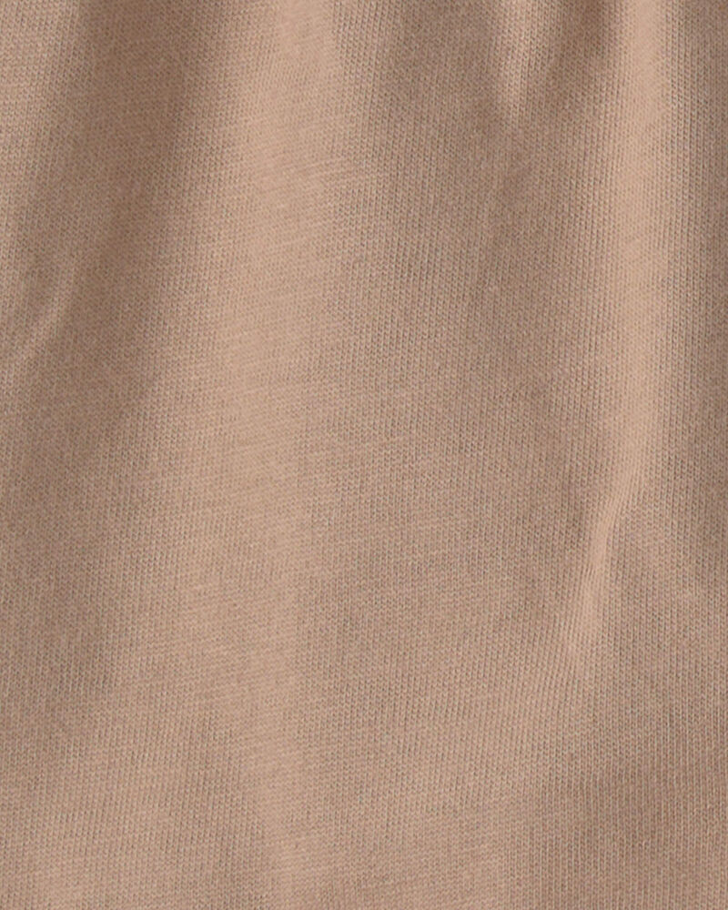 Baby Boy 2-Piece Short-Sleeve Bodysuit & Short Set - Brown/White, image 2 of 4 slides