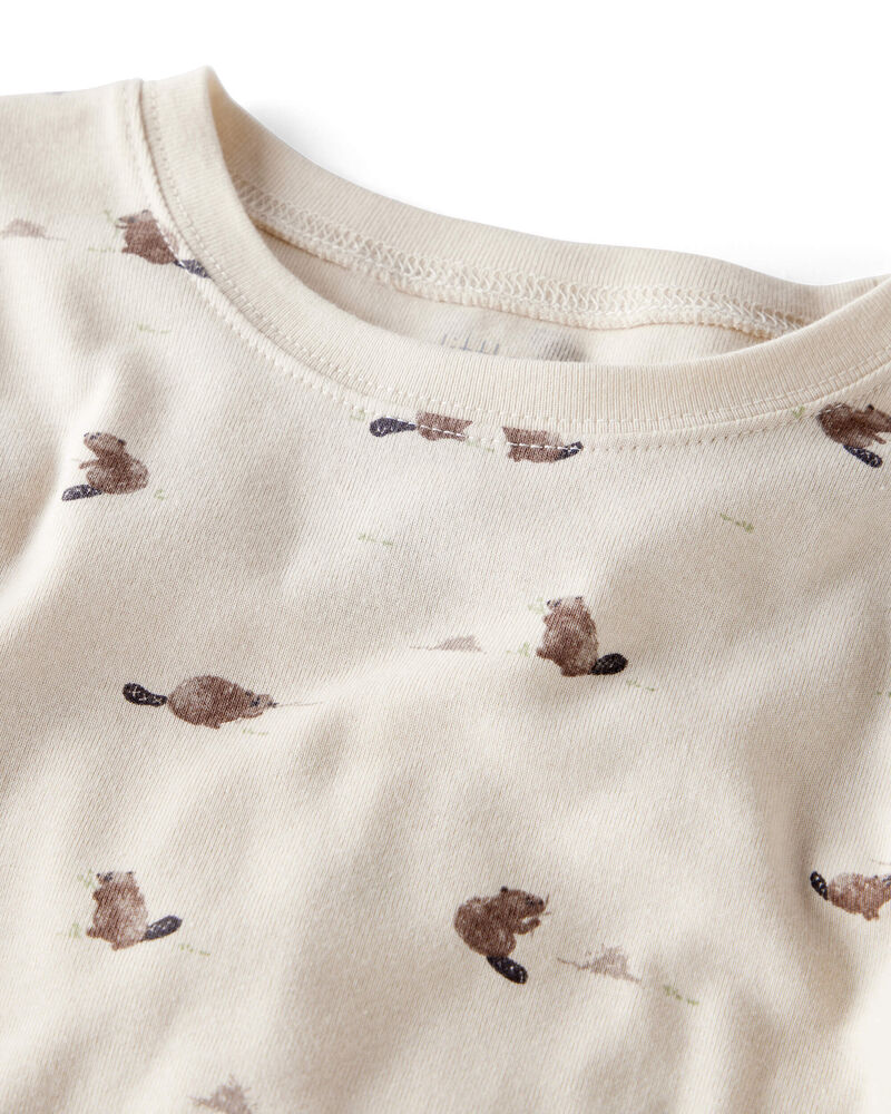 Toddler Organic Cotton Pyjamas in Beavers' Creek Print, image 2 of 5 slides