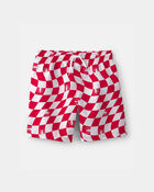 Boys &copy;Marvel Spider-Man Swim Trunks - Red/White, image 1 of 3 slides
