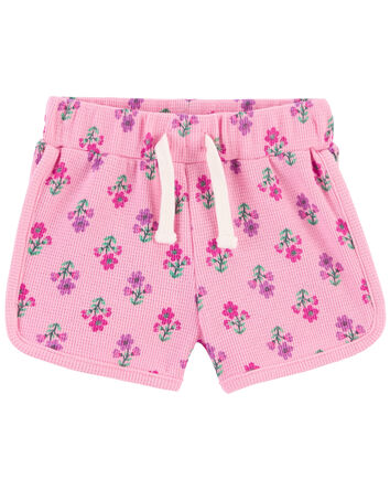Thermal Pull-On Floral Shorts, 