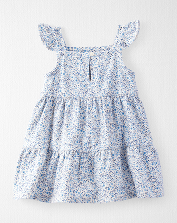 Baby Organic Cotton Floral-Print Dress, 