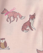 B&eacute;b&eacute; fille - Pyjama ajust&eacute; 1-pi&egrave;ce PurelySoft &agrave; motif Woodland - Rose, image 7 sur 7 diapositives