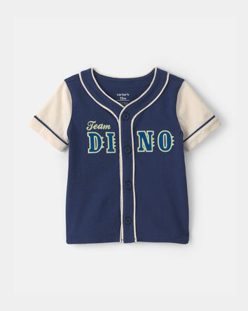 Baby Boy 'Team Dino' Jersey - Navy Blue, 