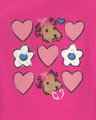 Toddler Girl Heart Long-Sleeve Graphic Tee - Pink, image 2 of 3 slides