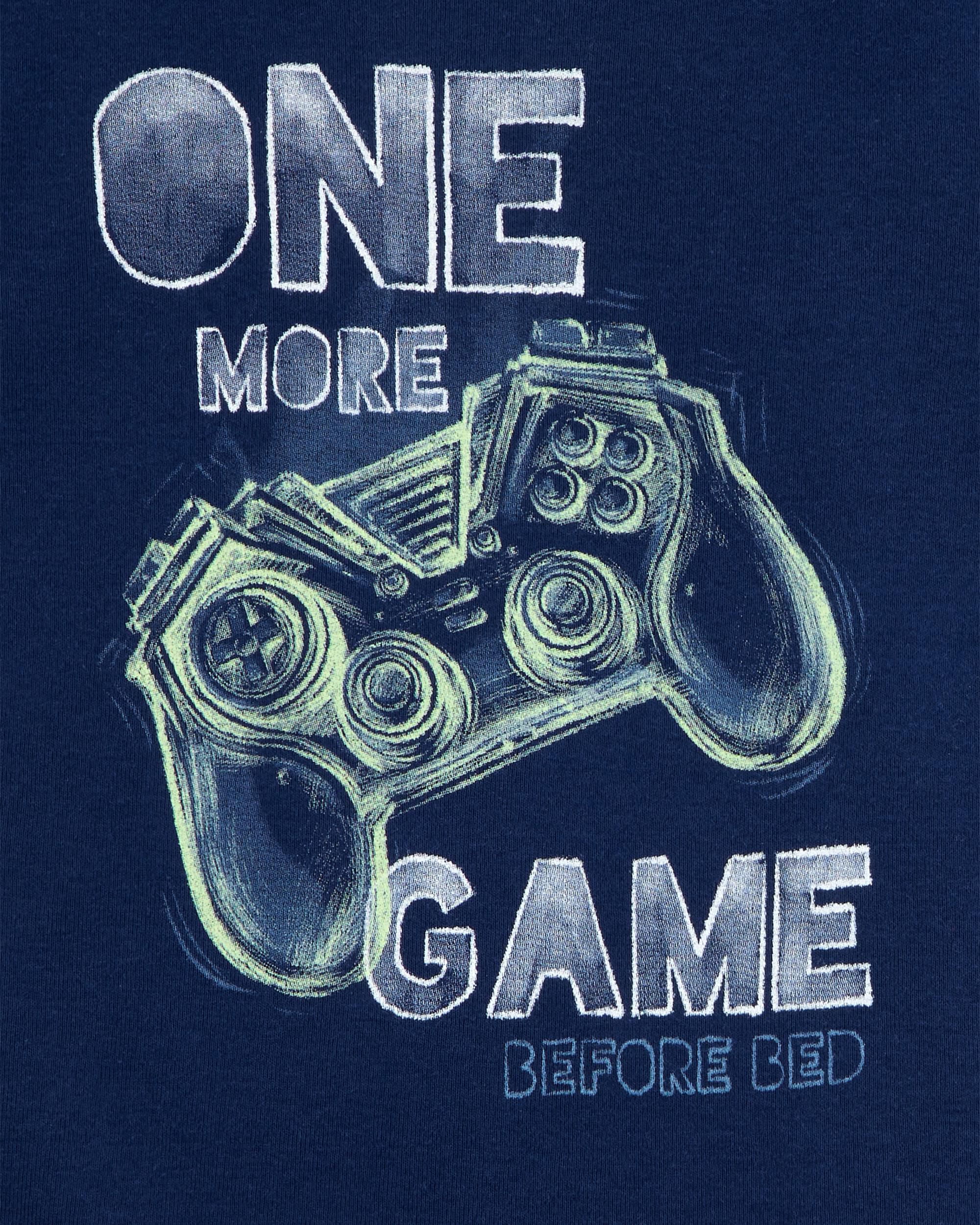 Navy/Grey Kid 4-Piece Gamer Cotton Pyjamas | Carter's