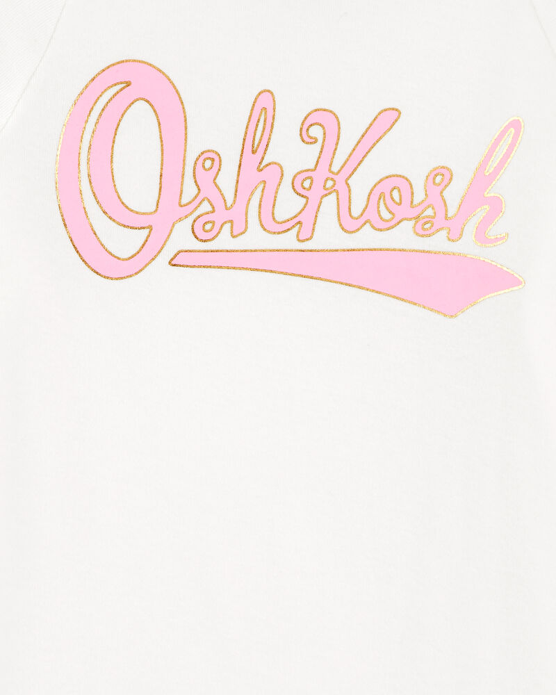 Kid OshKosh Logo Tie-Sleeve Tee, image 4 of 5 slides