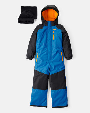 Garçons - Combinaison de neige Taslan en une pièce - Bleu, 