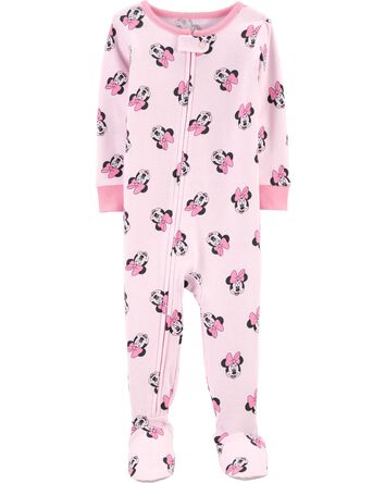 1-Piece 100% Snug Fit Cotton Footie Pyjamas, 