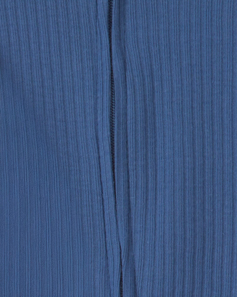 B&eacute;b&eacute; gar&ccedil;on - Emballage 2 grenouill&egrave;res &agrave; fermeture &agrave; glissi&egrave;re &agrave; deux sens, unie et cr&eacute;atures marines - Bleu, image 4 sur 4 diapositives