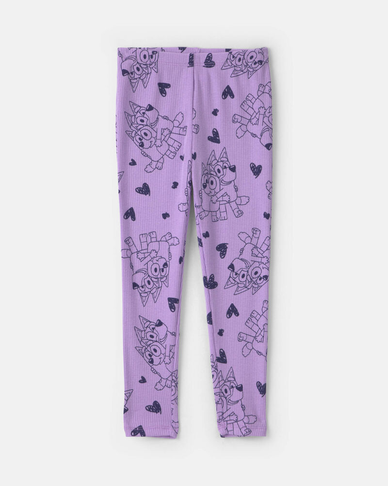 Toddler Girl 2-Piece Bluey&trade; Fleece Long-Sleeve Top & Pant Set - Purple, image 2 of 4 slides