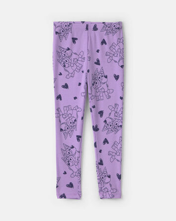 Toddler Girl 2-Piece Bluey&trade; Fleece Long-Sleeve Top & Pant Set - Purple, 
