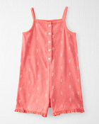 Toddler Organic Cotton Knit Seahorse-Print Romper, image 1 of 3 slides