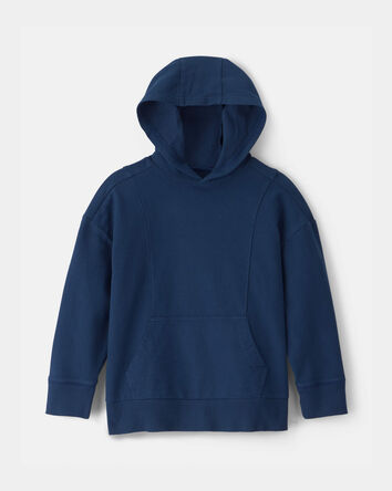 Boys French Terry Hoodie - Blue, 