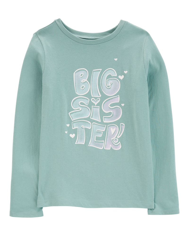 Kid Big Sister Long-Sleeve Graphic Tee, image 1 of 3 slides