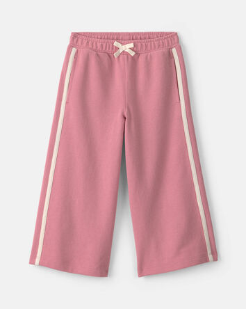 Toddler Girl French Terry Wide-Leg Pants - Pink, 