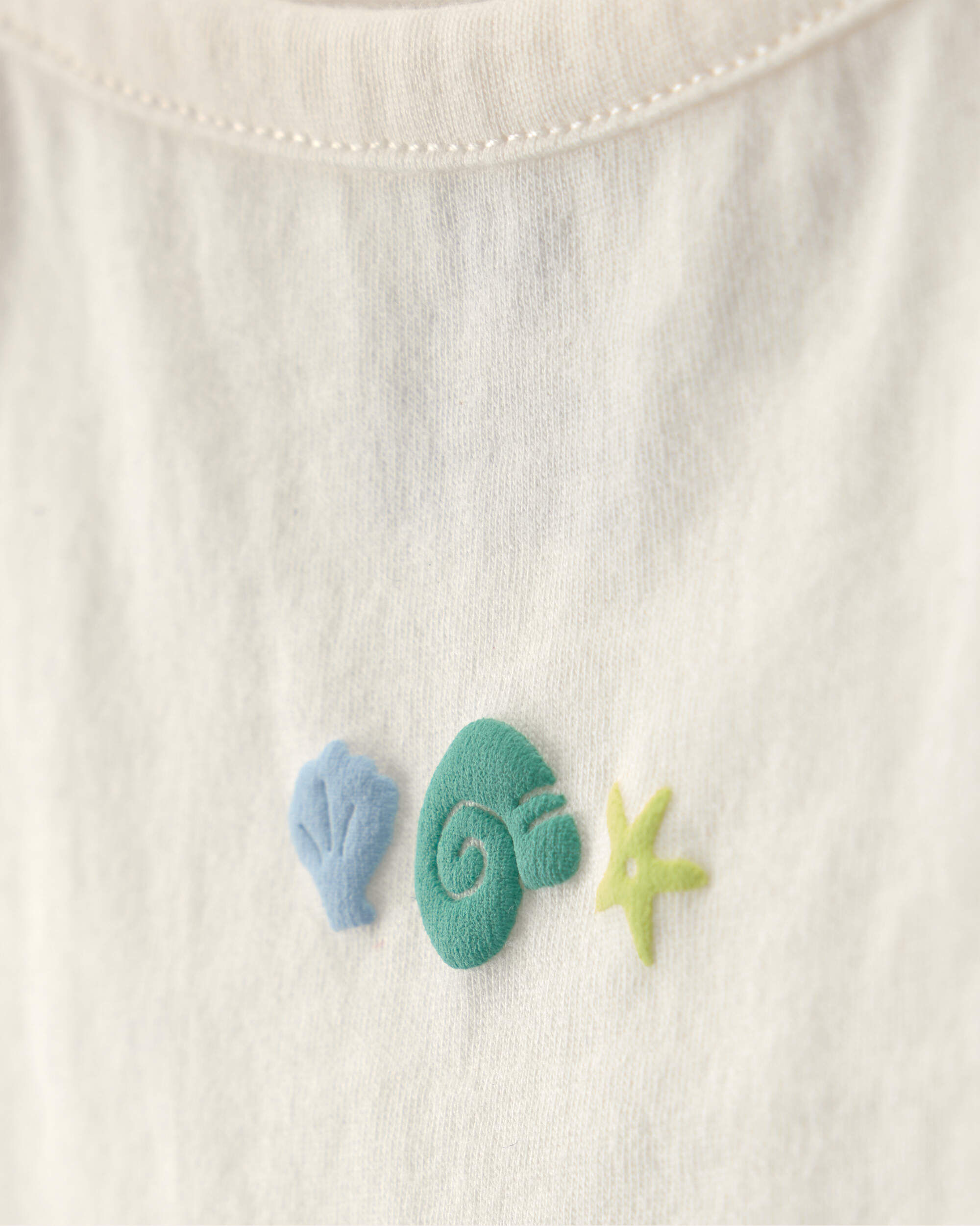 Baby Girl 3-Piece Shell Top & Short Set - Green/Ivory | Carter's