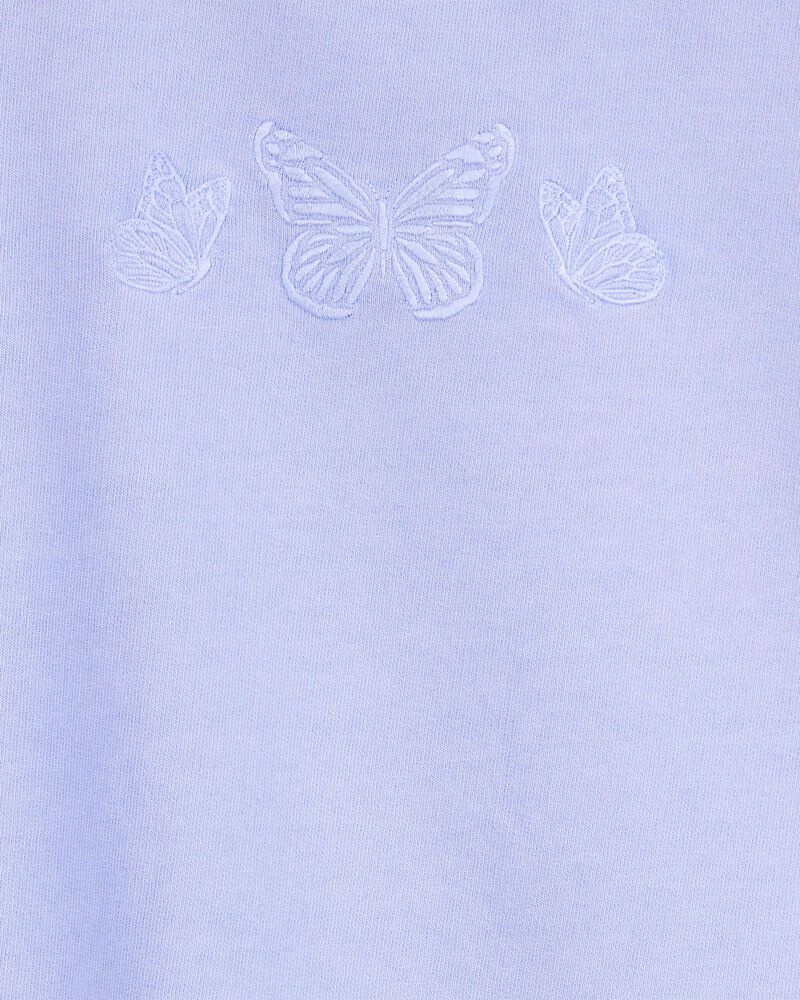 Kid Butterfly-Print French Terry Pullover - Purple, image 3 of 5 slides