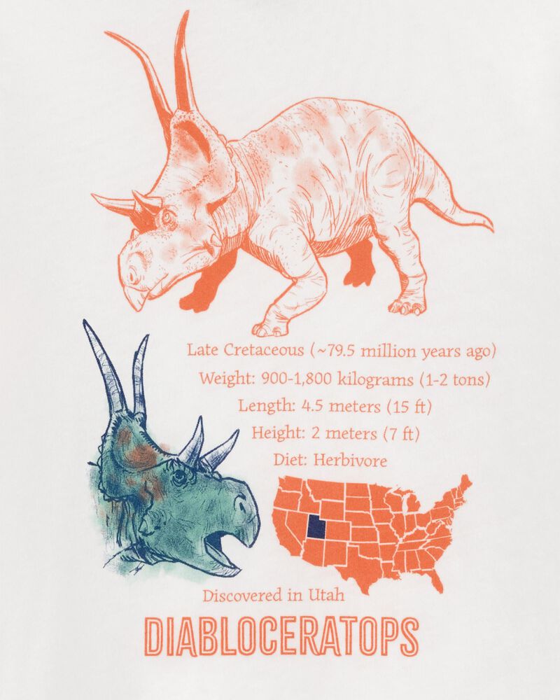 Kid Dino Long-Sleeve Graphic Tee, image 2 of 3 slides