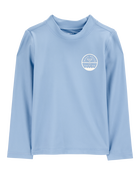 Toddler Whale Long Sleeve Rashguard - Blue, image 1 of 5 slides