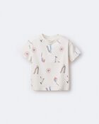Toddler Short-Sleeve Relaxed Graphic Tee in Park Day Print - Cream, image 5 of 6 slides