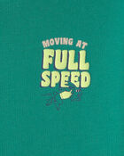 Toddler Boy 'Full Speed' French Terry Hoodie - Green, image 4 of 5 slides