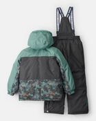 Gar&ccedil;ons - Habit de neige 2 pi&egrave;ces Taslan de couleurs contrastantes, image 2 sur 13 diapositives