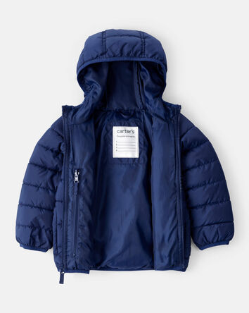 Tout-petit - Blouson matelassé à capuchon - Bleu marine, 