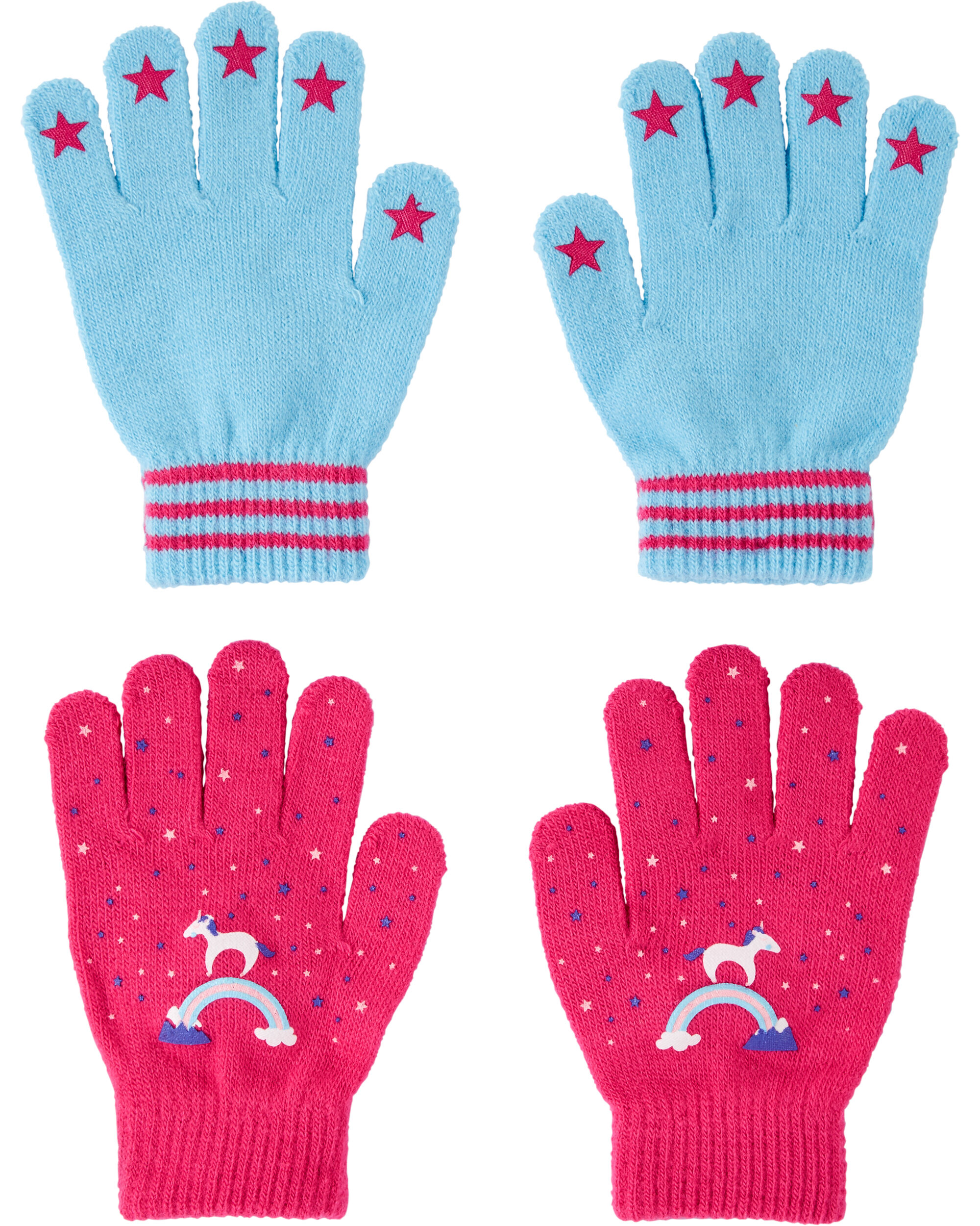 2Pack Rainbow & Unicorn Gripper Gloves Carter’s OshKosh Canada