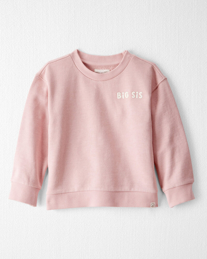 Toddler Organic Cotton Big Sis Sweatshirt, image 1 of 5 slides