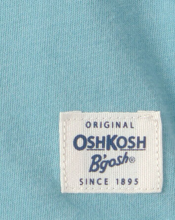 B&eacute;b&eacute; gar&ccedil;on - T-shirt &agrave; col henley &agrave; manches courtes - Turquoise, 